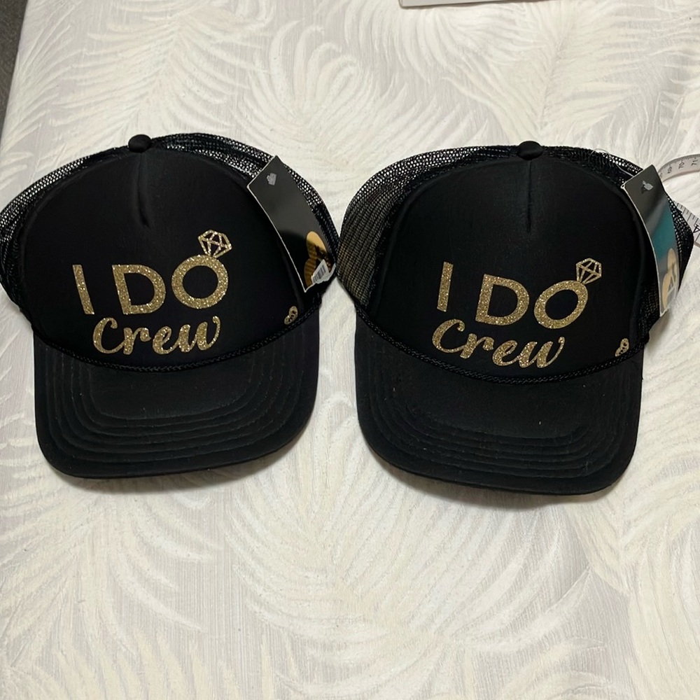NWT. I Do Crew Hats- Set of 2